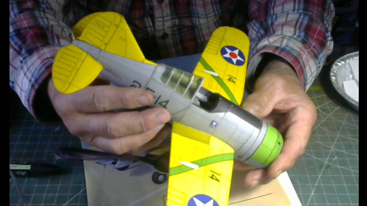 BREWSTER F2A BUFFALO 1/33  Fun Build Paper model  VIDEO 1
