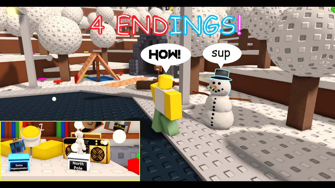 How to get ALL Christmas ENDINGS in Deliver a Package: Reimagined! 🎁(Roblox)