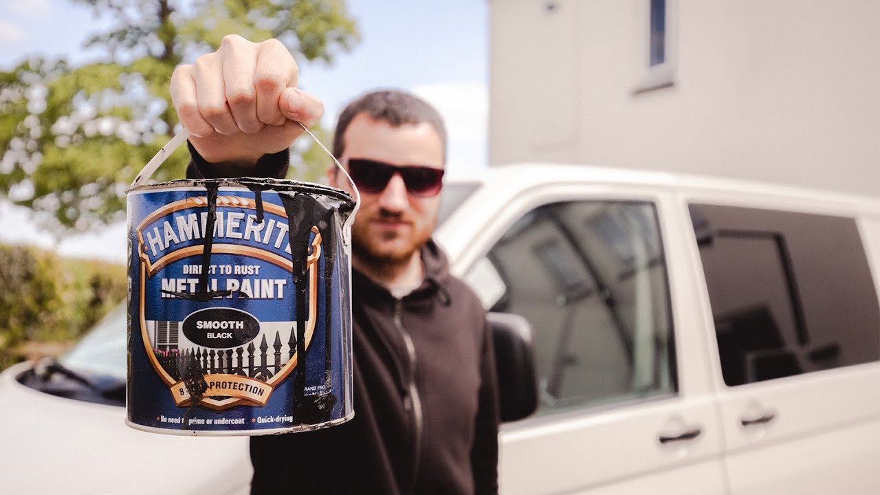 Fitting All Terrain Tyres And Painting Our Steel Rims On Our VW Transporter T5 Camper | Van Life UK