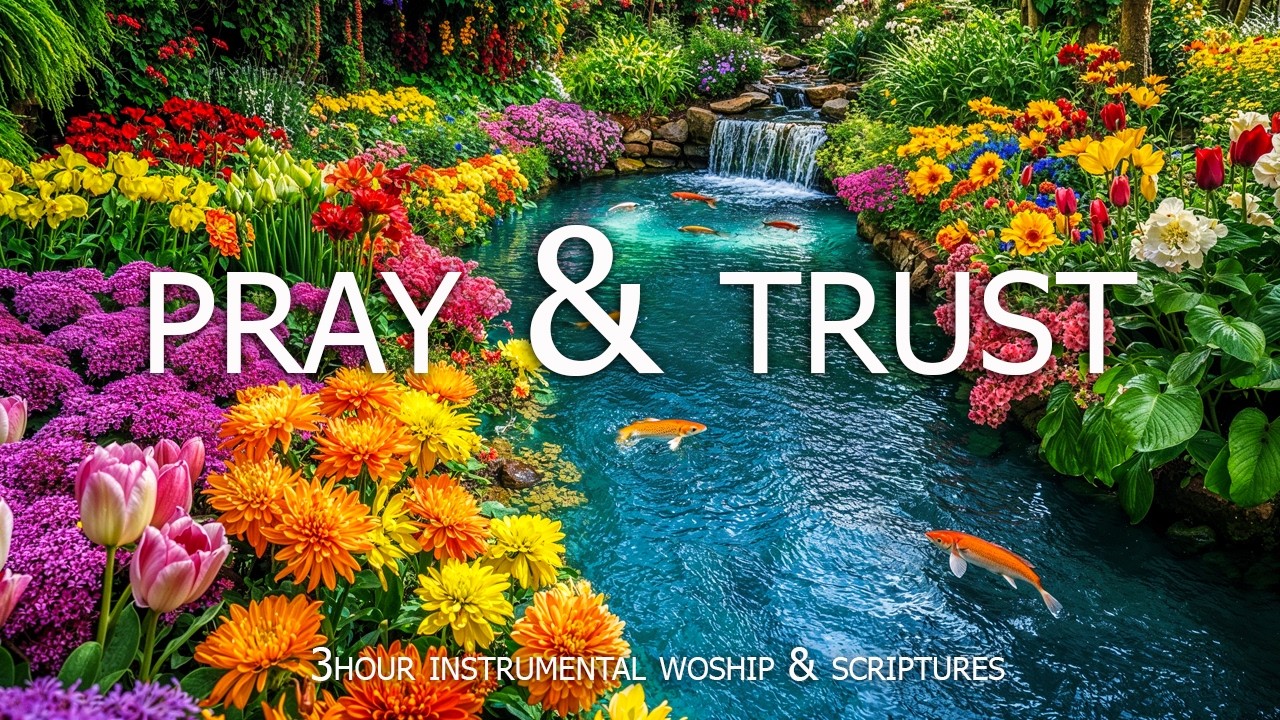In Christ Alone : Peaceful Worship Piano Music with Bible Verses | Relaxing Nature Scene for Prayer