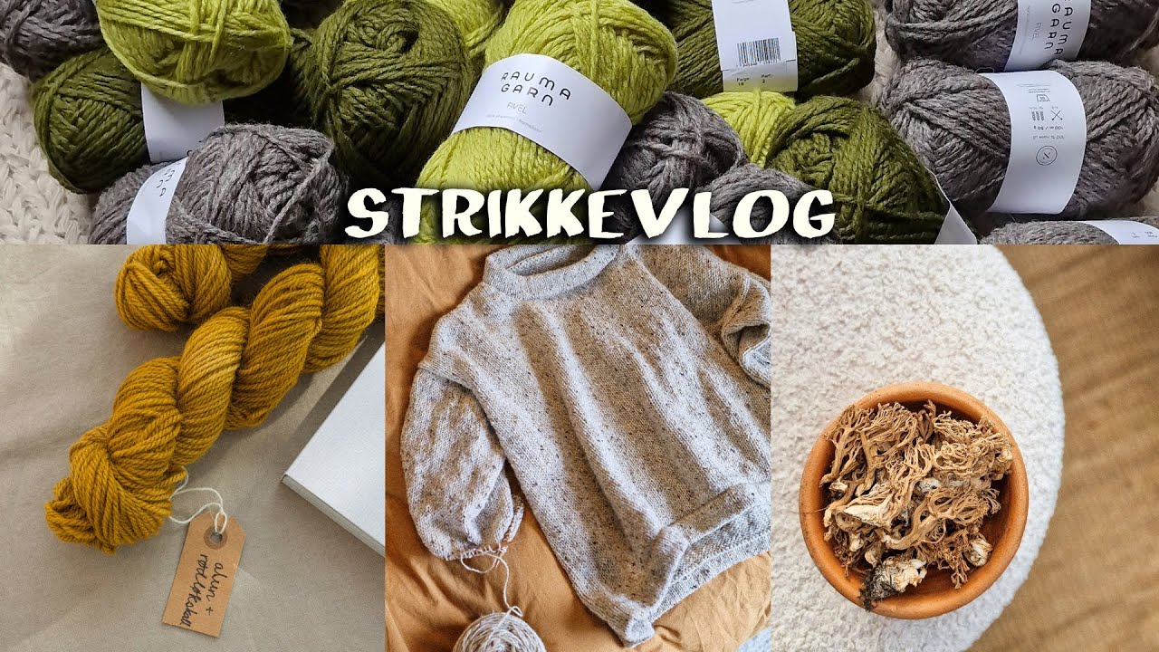 STRIKKEVLOG #2 | PLANTEFARGING, TESTSTRIKK OG HÅNDVERKSMESSE