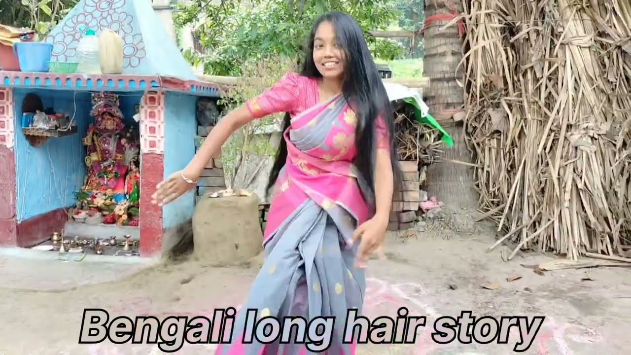 Hair Play By Dance Teacher||Long Hair Styling By Male|| Dance video ||smooth and silky hair