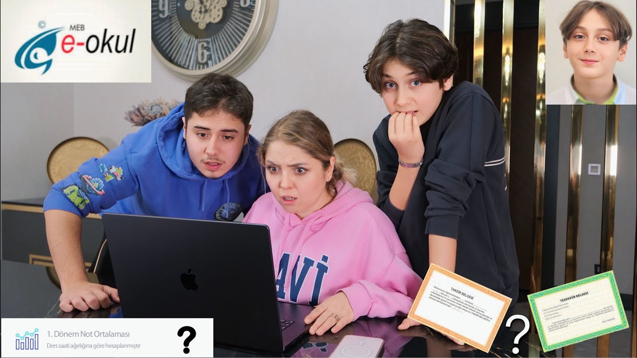 KUZEYİN E-OKUL NOTLARINI İNCELEDİK !! (BİZİ ŞAŞIRTTI)