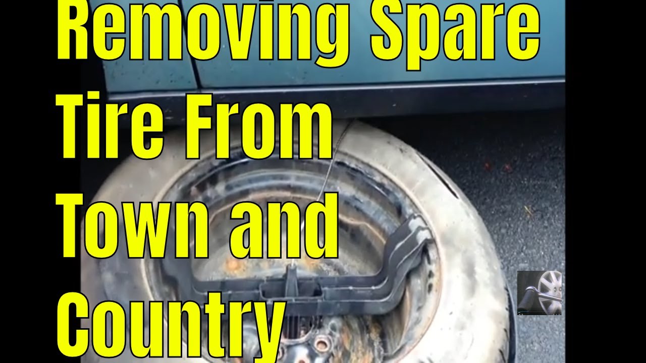 Как снять запасное колесо с Chrysler Town and Country / Dodge Caravan