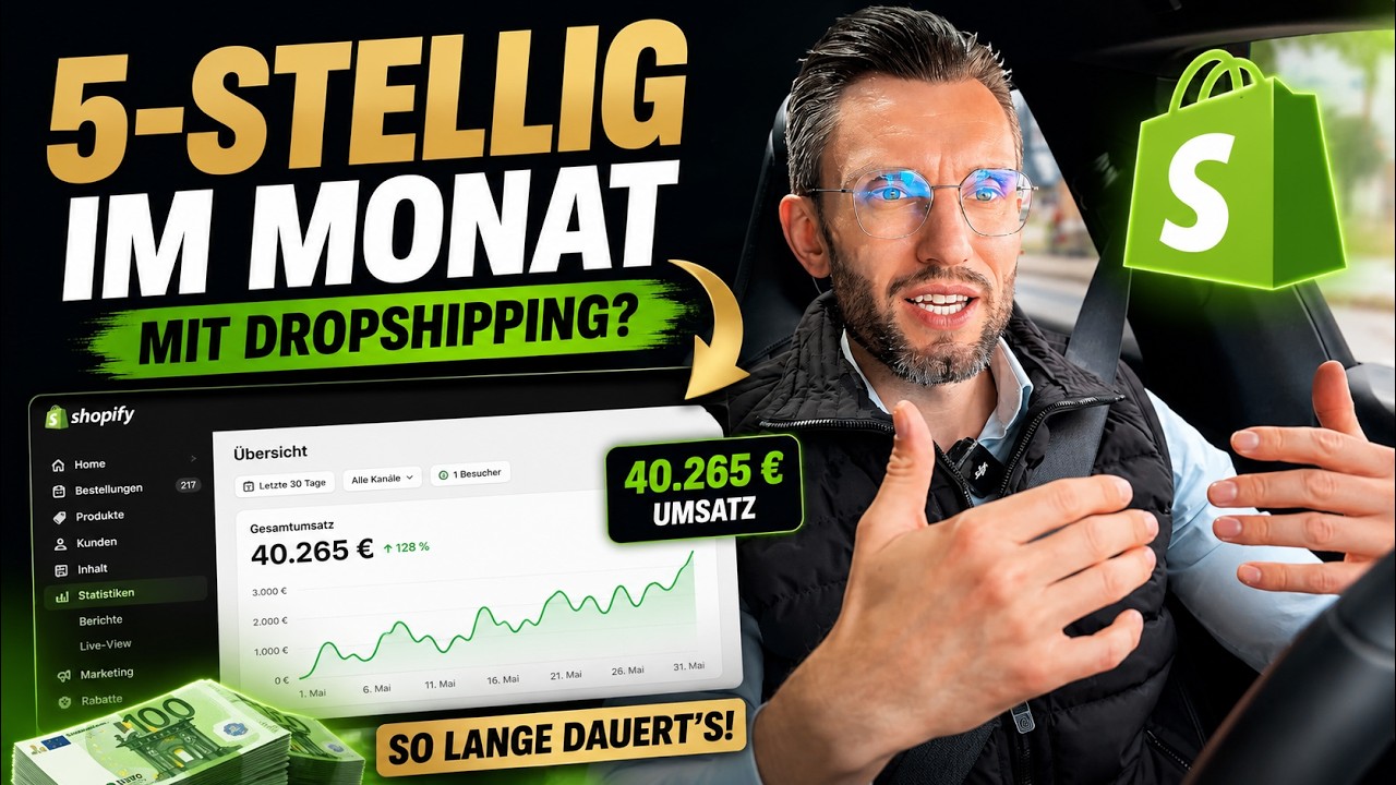 5-stellig im Monat mit Dropshipping als Anf&auml;nger? So lange dauert`s wirklich!