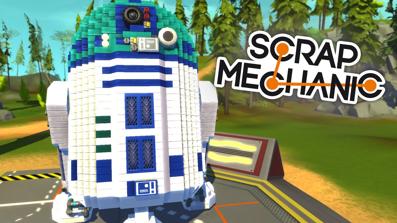 SCRAP MECHANIC - NAJLEPSZE KREACJE - R2D2 - ROBOPIES - ROBO T-REX