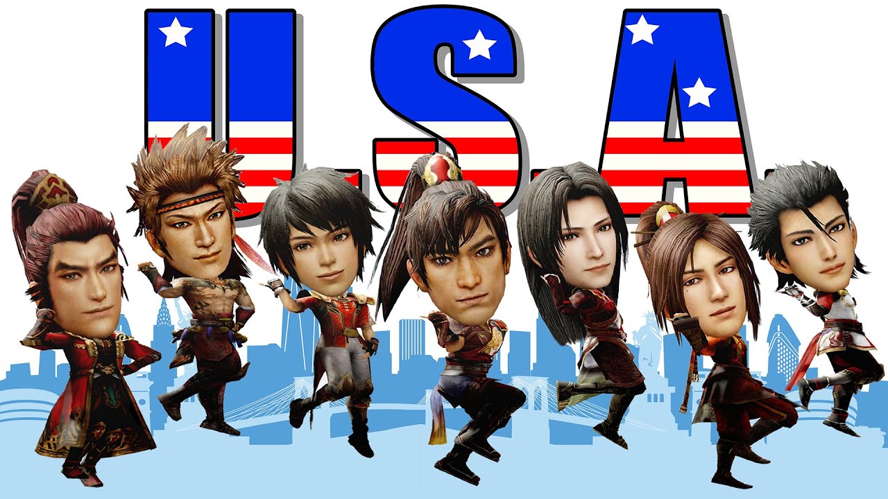 【真三國無雙MMD】孫策/周瑜/孫權/陸遜/甘寧/凌統/朱然的U.S.A.【Dynasty Warriors MMD】