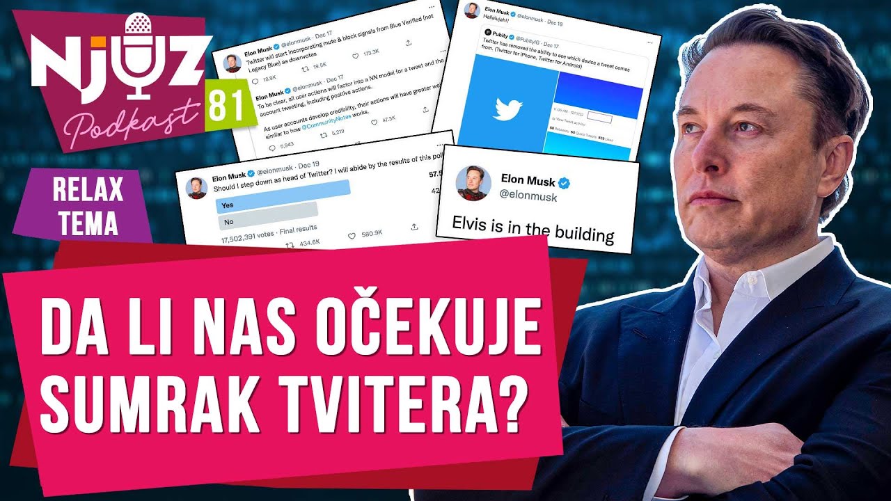 RELAX TEMA: Da li je Ilon Mask zli gospodar koji će uništiti Twitter?