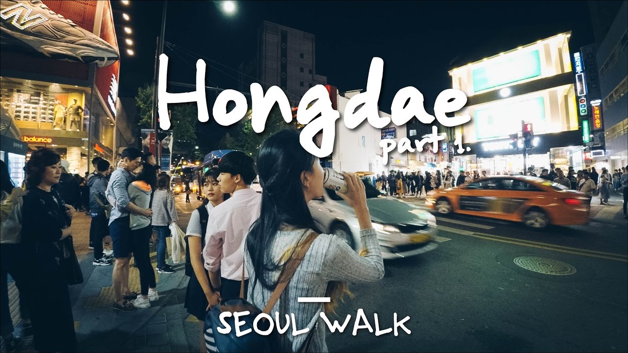 Seoul Walk: Hongdae (홍대), @Line 2 & airport - Seoul, South Korea [4K]