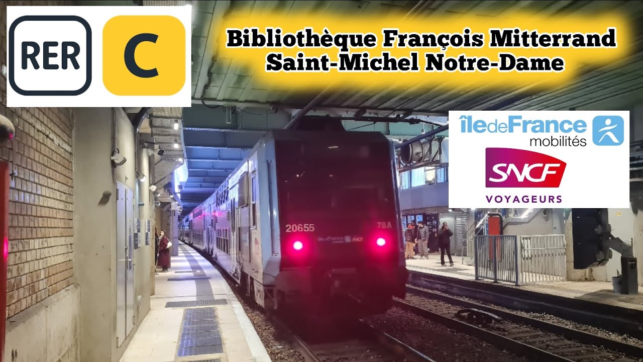 RER C Z20500 IDFM Le Trajet Entre Bibliothèque François Mitterrand➡️Saint-Michel Notre Dame