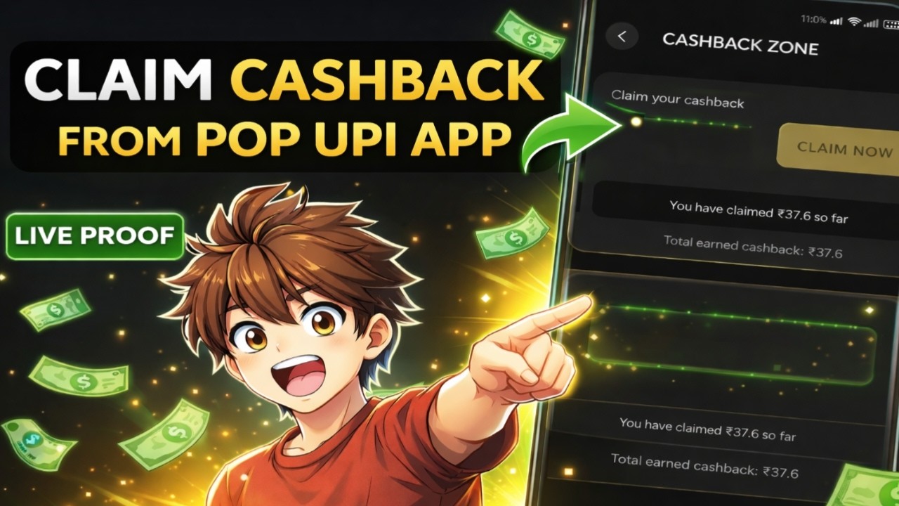 How to Redeem Cashback from Pop UPI App 💰 | Step-by-Step Guide (Instant Claim)