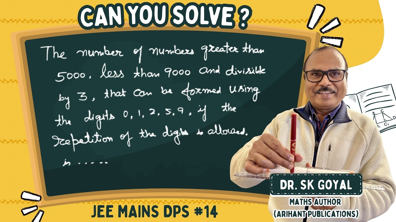 Daily Practise Series - JEE Mains 2026 | Concept & Solution #14 | PnC | SK Goyal