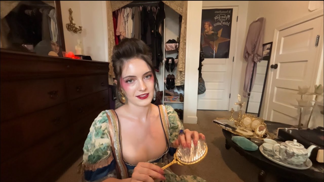1770&rsquo;s ASMR - A Lady of the Court (hair brushing, jewelry, tea)