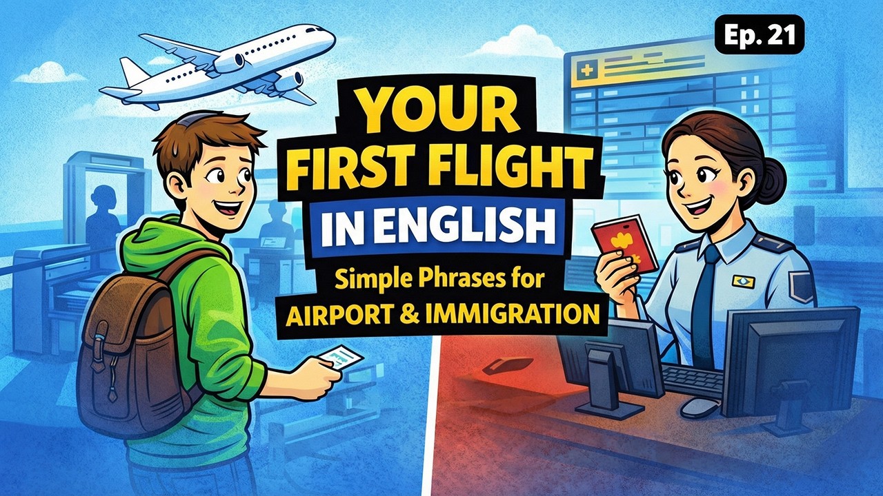 Your First Flight in English: Simple Phrases for Airport & Immigration