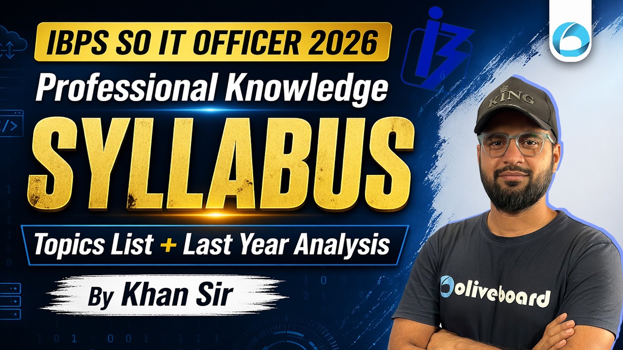 IBPS SO IT Officer Syllabus 2026 | Professional Knowledge Topics List + Last Year Analysis
