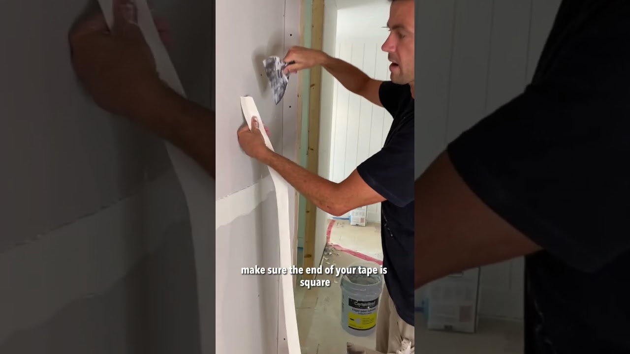Beginner Drywall Tips! Taping Flat Joints