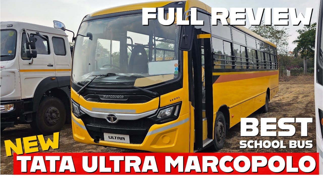 TATA ULTRA BS6 phase2 Marcopolo school Bus ,Detailed Specification Review and walkaround@Tata Motors