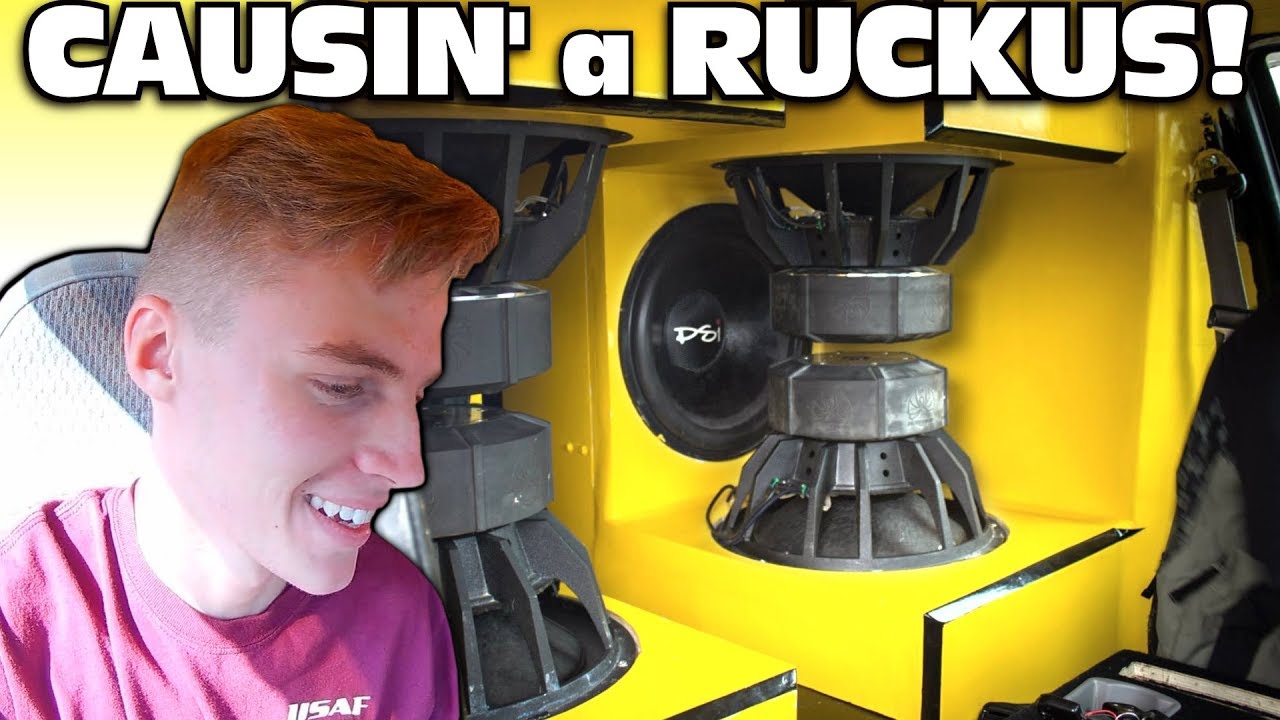 EXTREME BASS MUSIC on a Powerful Sound System! 6 18