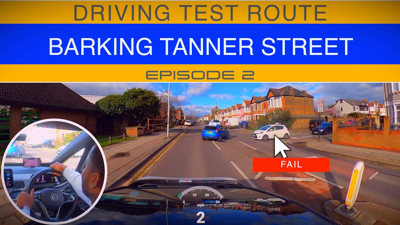 BARKING TANNER STREET DRIVING TEST ROUTE  EP2 2023/03/10 2:55PM