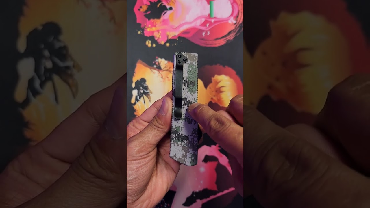 Unboxing ASMR Lightning OTF Auto with Digi Camo and Drop Point Blade