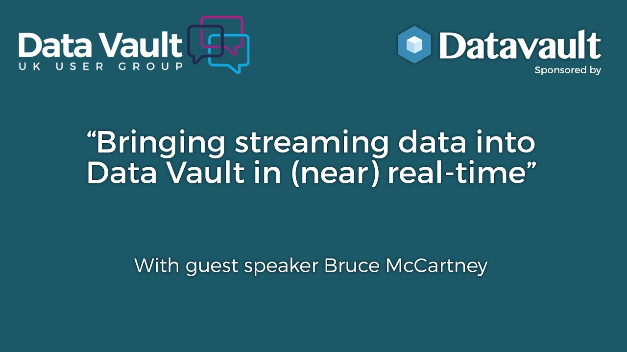 Bringing streaming data into Data Vault in (near) real-time