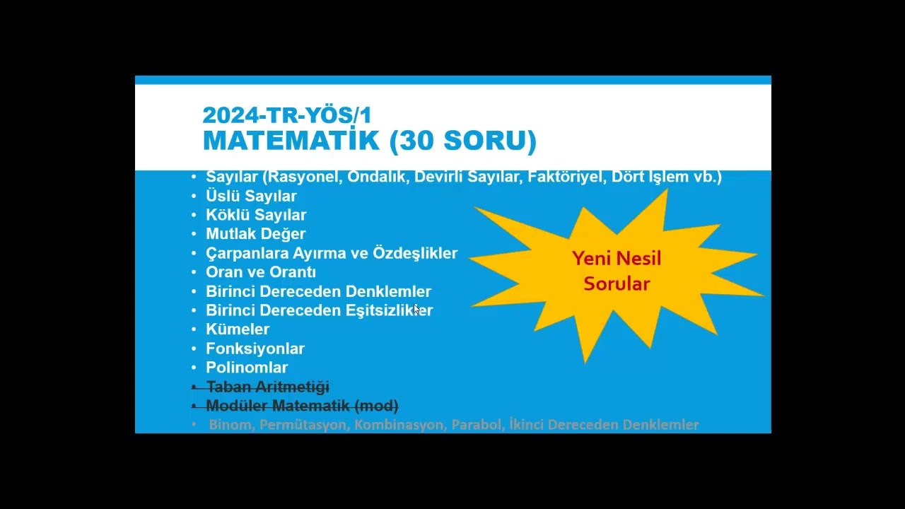 TR YÖS 2024 için nasıl hazırlanmalıyım?