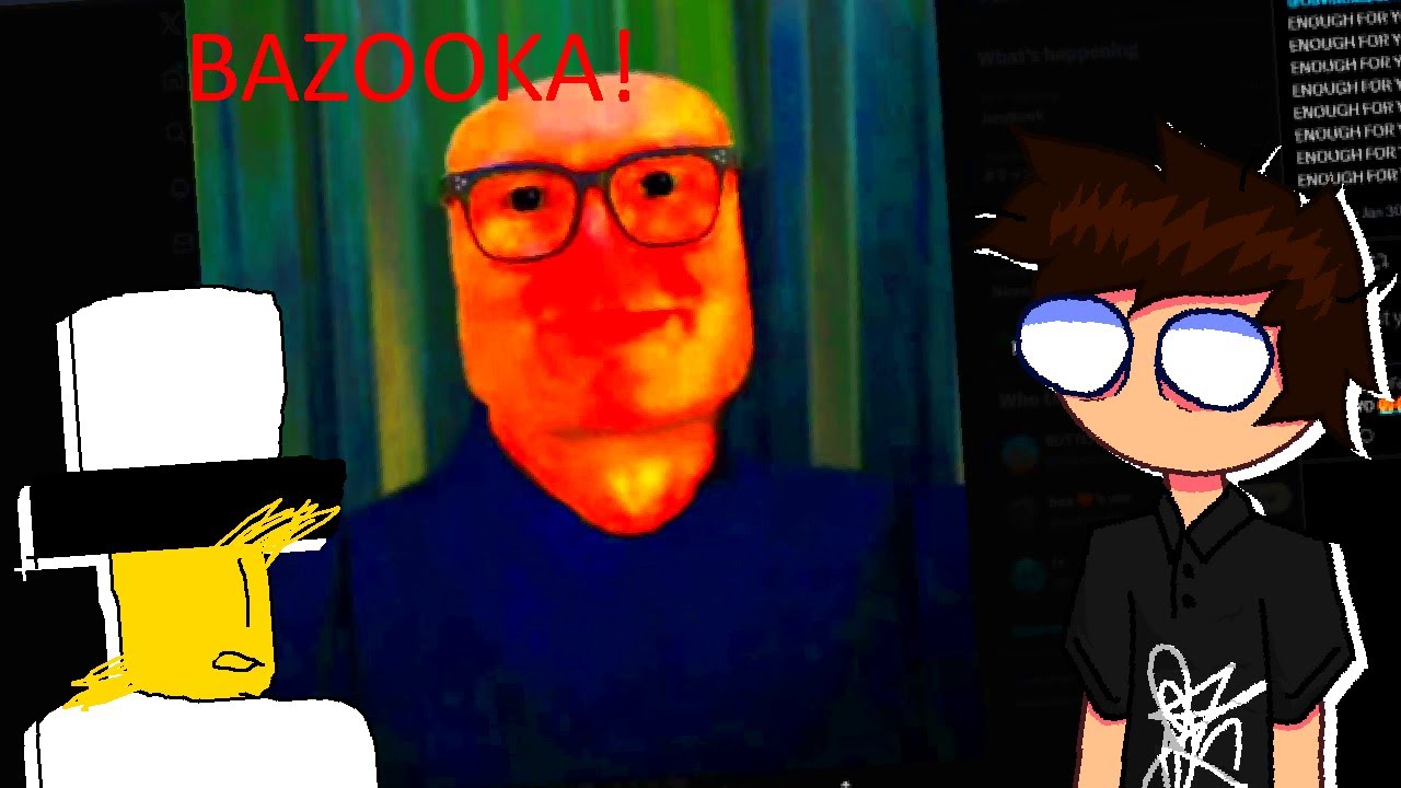 2 autists laughing at baszucki edits at the middle of the night