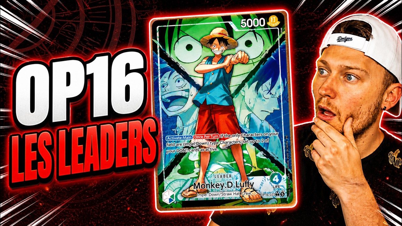 OP16 tous les Leaders dévoilés | One Piece Card Game