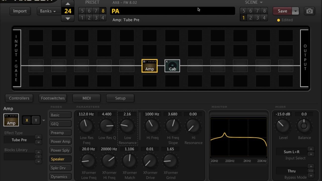 FAS AX8 - Power Amp Simulation