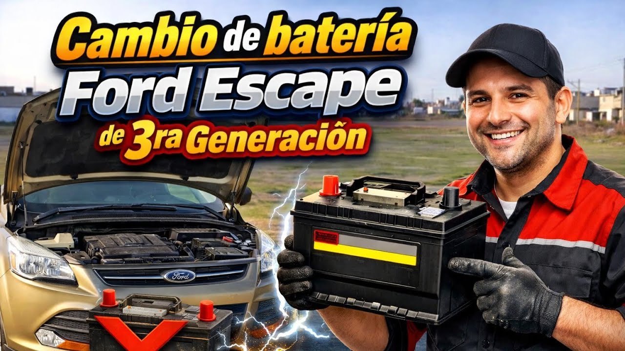 Cambio de batería Ford Escape 2013 al 2017