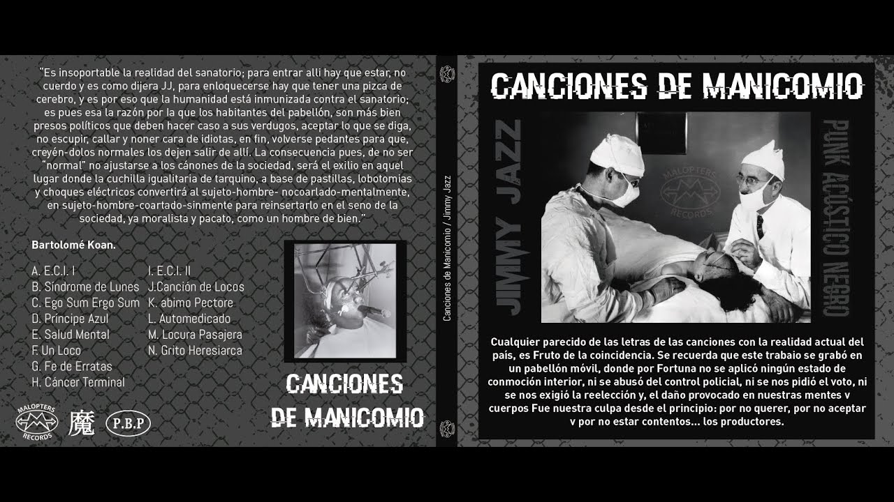 CANCIONES DE MANICOMIO - JIMMY JAZZ /FULL ALBUM