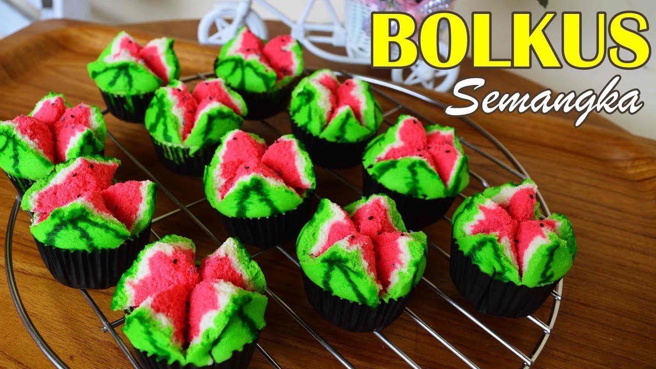 Bolu Kukus Semangka Satu Telur Tanpa Soda
