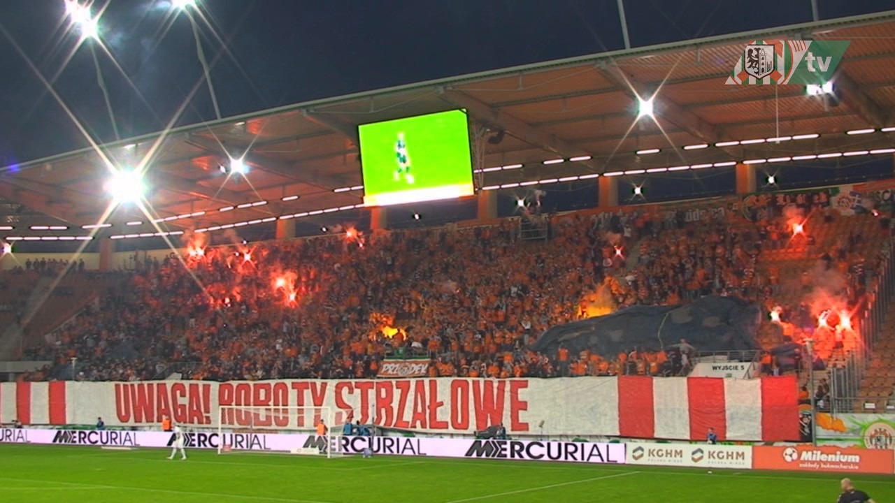 Derby Dolnego Śląska Zagłębie Lubin - Śląsk Wrocław 17.05.2017 - oprawa