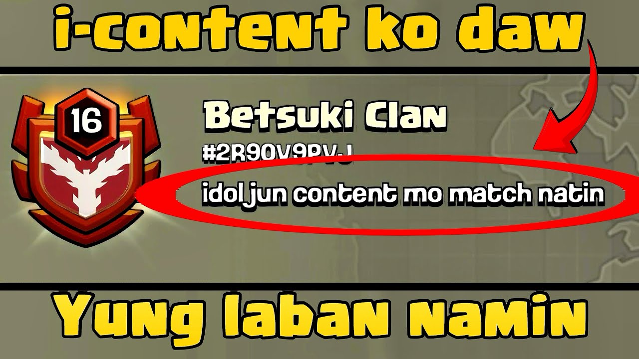 i-content ko daw yung laban namin sabi ng kalaban | JG 2nd clan