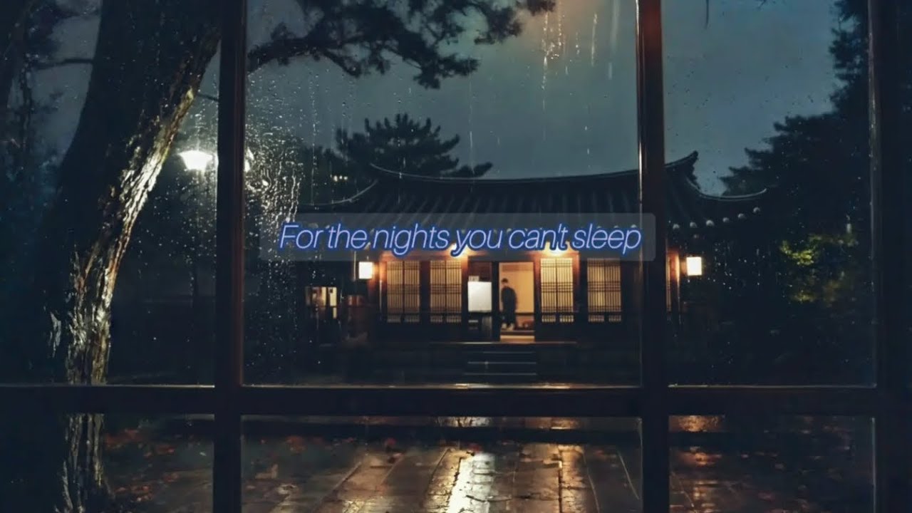 Midnight Rain at Traditional Hanok | Deep Sleep & Study Ambience - 1 hour