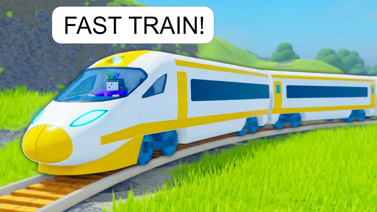 This Train Is TOO FAST on Roblox I lost control!
