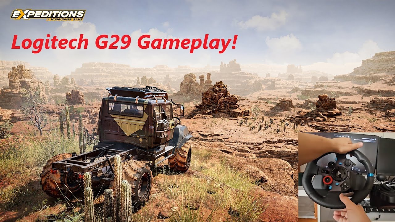Expeditions Mudrunner Logitech g29 Steering Wheel Nighttime Gameplay. #logitechg29 #steeringwheel