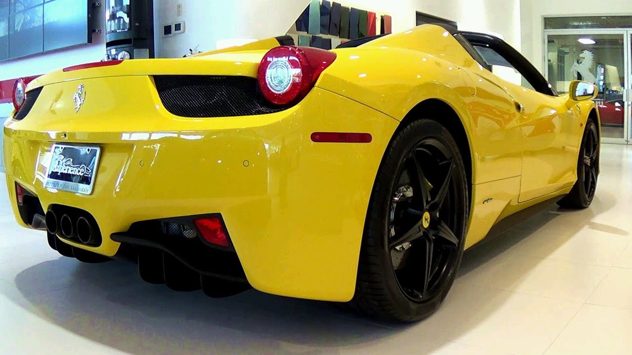 Ferrari 458 Spider Yellow.