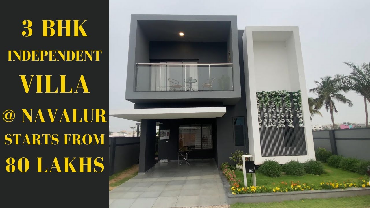 3 BHK DUPLEX VILLA @ NAVALUR | GATED COMMUNITY WITH FULLY LOADED AMENITIES | KV - 74 |