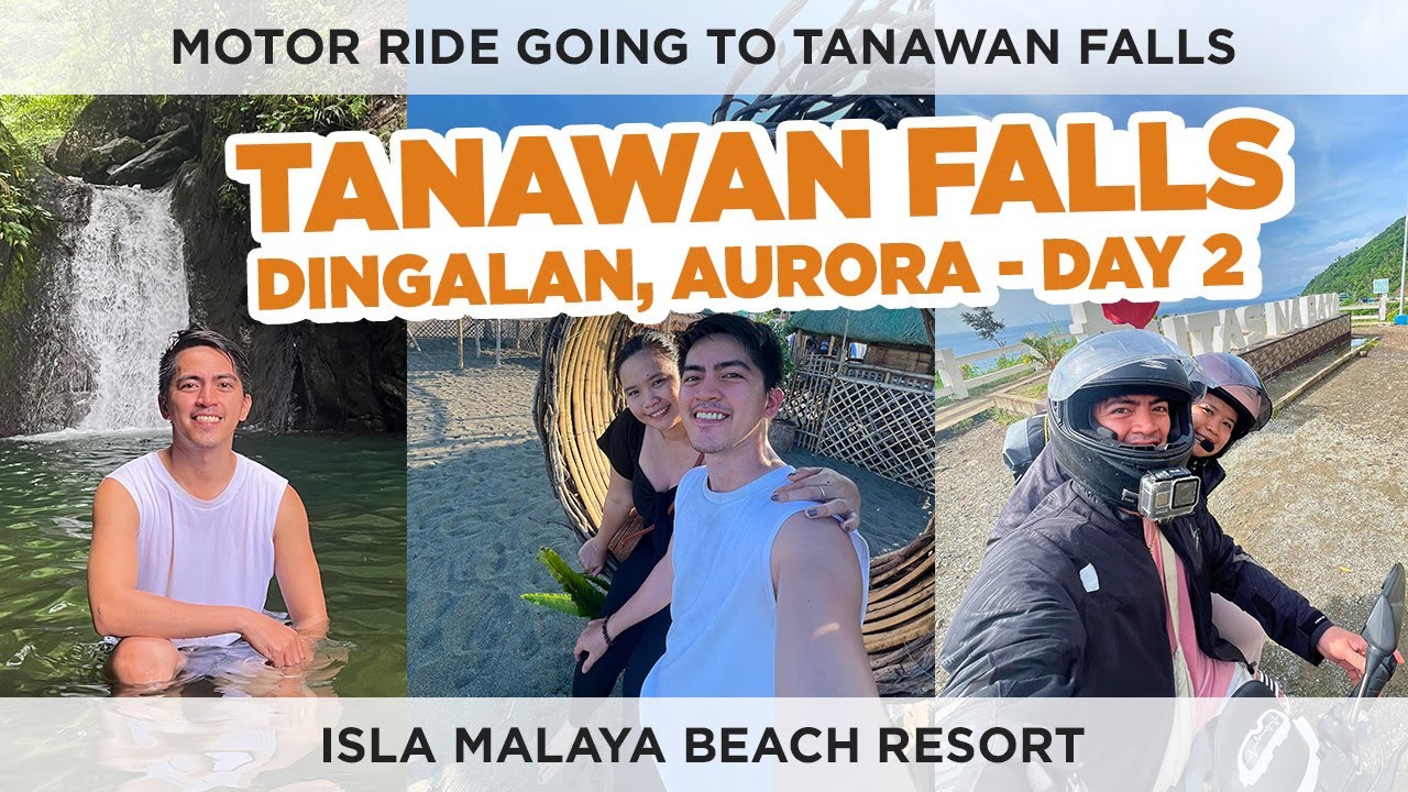 EXPLORING DINGALAN AURORA: TANAWAN FALLS & ISLA MALAYA BEACH RESORT GETAWAY 🌴✨ | Mark and Ann