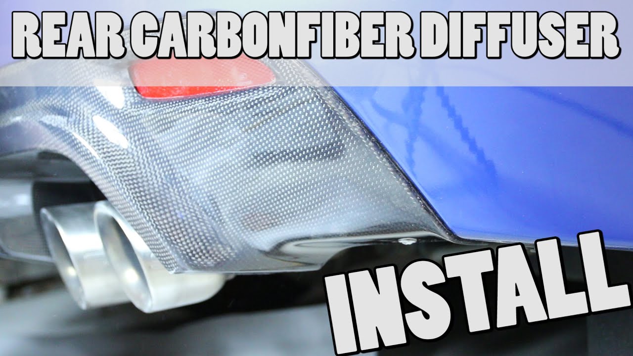 CARBON FIBER REAR DIFFUSER INSTALL