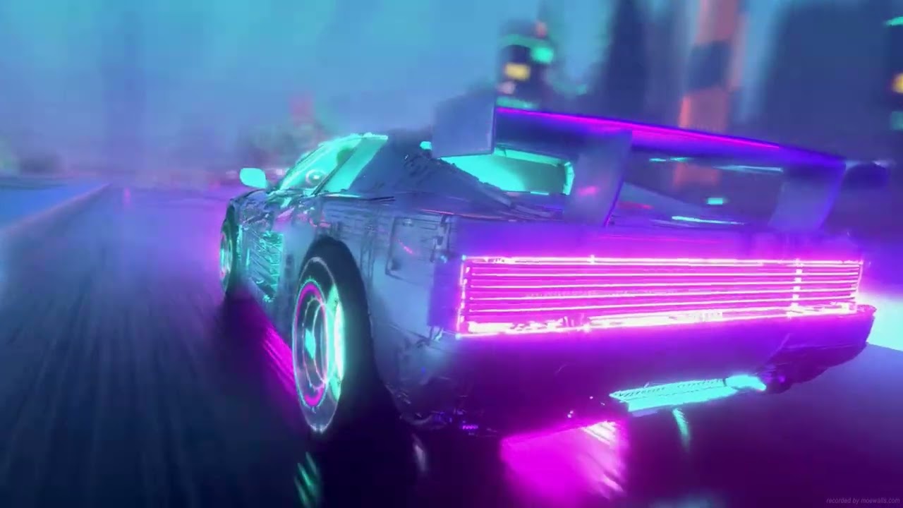 SYNTHWAVE WALLPAPER in 4K | Creative Visuals (V3)