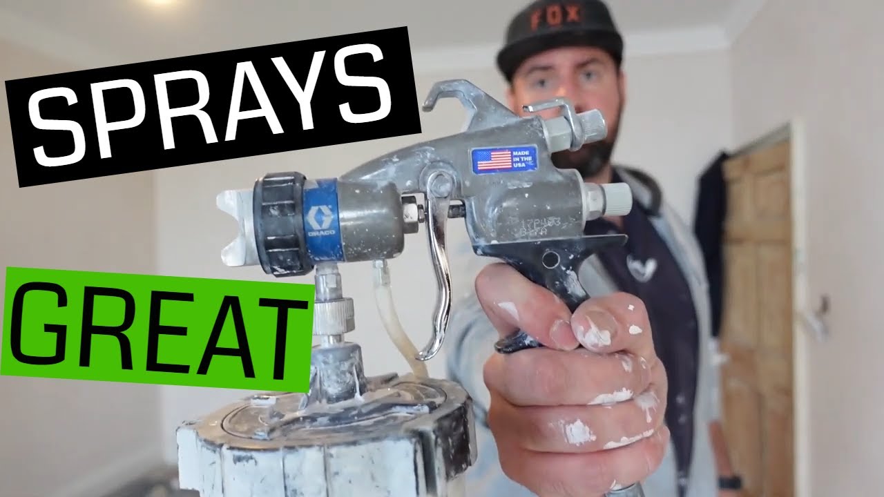 Как использовать краскопульт HVLP - грунтовка Zinsser BIN Shellac Primer - Graco 9.5 HVLP Finish Pro