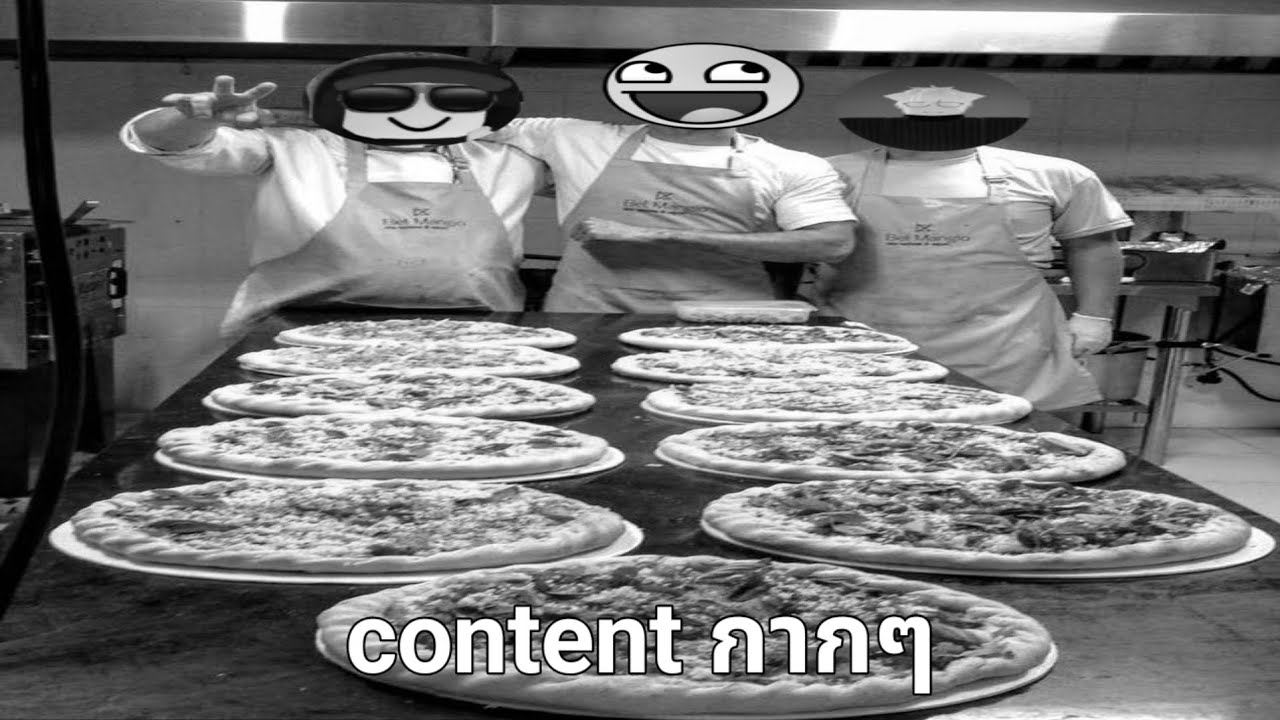 content กากๆขอนำเสนอ | ทำงานร้านพิซซ่ากับไอไก่ 2 ตัว