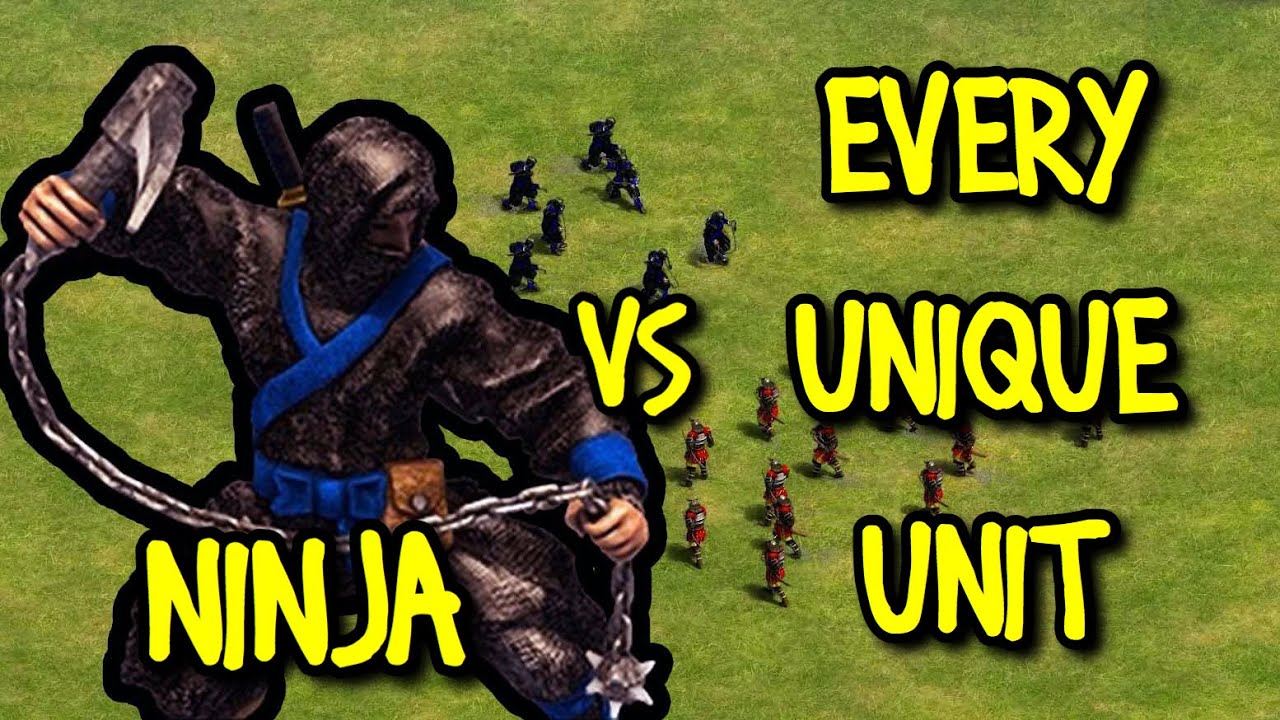 NINJA vs EVERY UNIQUE UNIT | AoE II: Definitive Edition