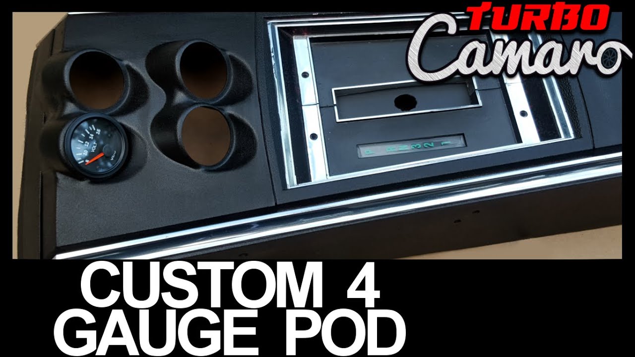 1967 Camaro - Custom 4 Gauge Console Pod