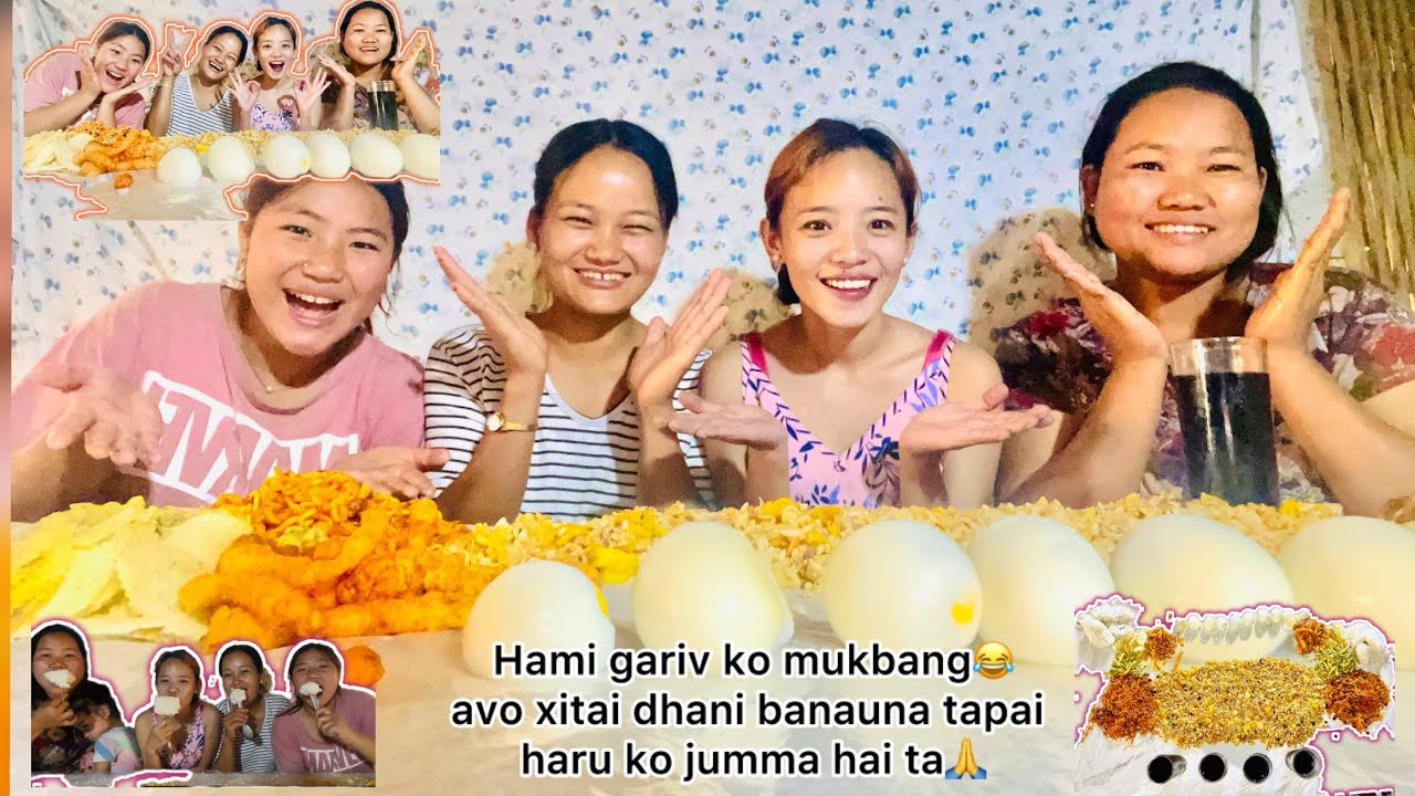 FIRST TIME MUKBANG WITH BHAUJU RA BAHINI SANGA🤭//MERO BAHINI KO KHUWAI CHAI MARAD XA HAI😁😂#mukbang 