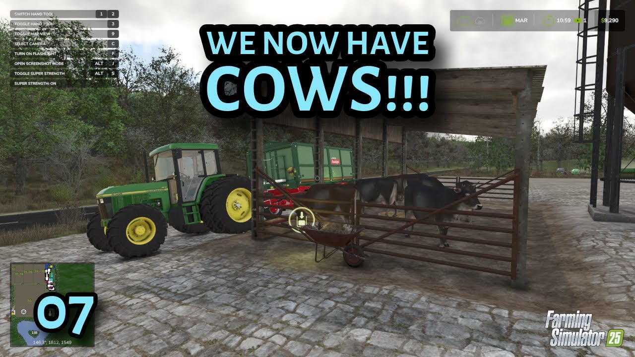 FS25 - We Now Have Cows!!! - Ep 07 - Starowies, Series 2 - Timelapse - PC