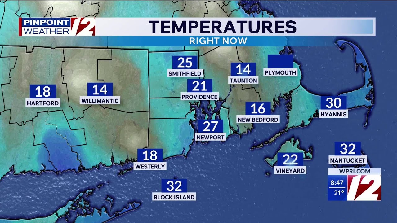 WPRI 12 Weather Forecast 2/15/26: Chilly, Dry Today; Storm Misses South