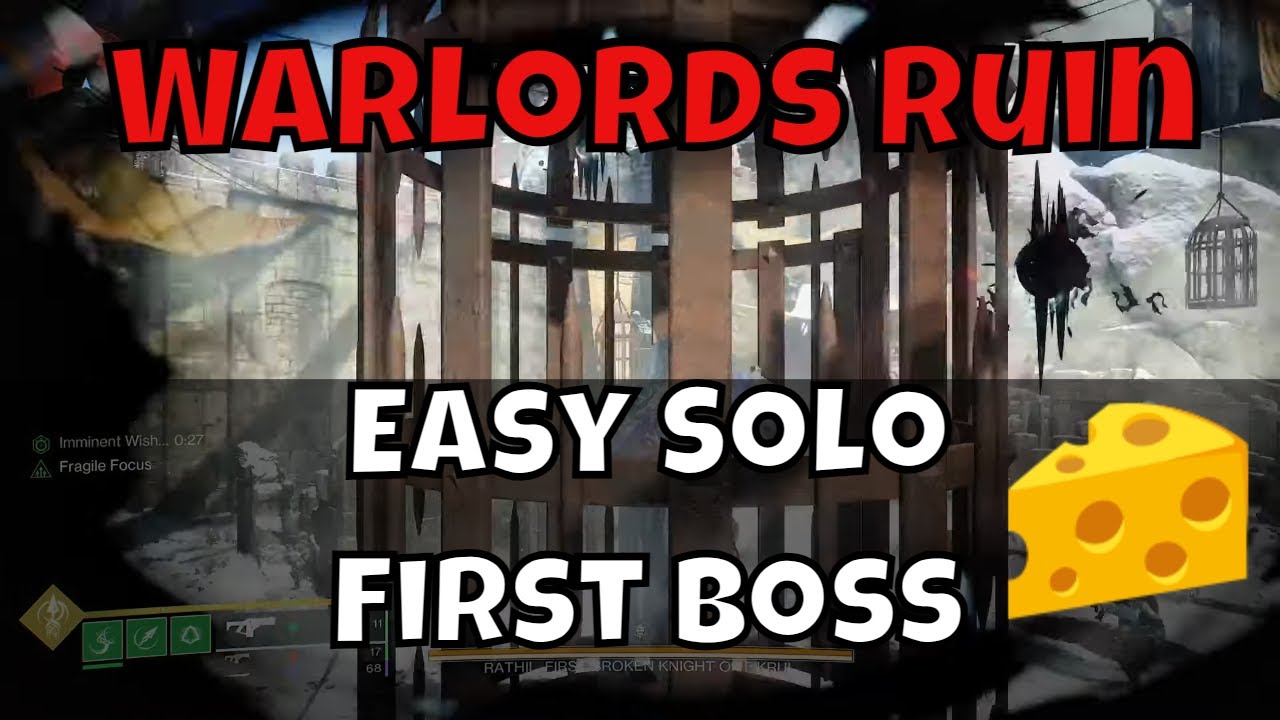 Easy Solo First Boss Cheese - Warlords Ruin Dungeon - Cage Exploit Skip Death Spike Mechanic